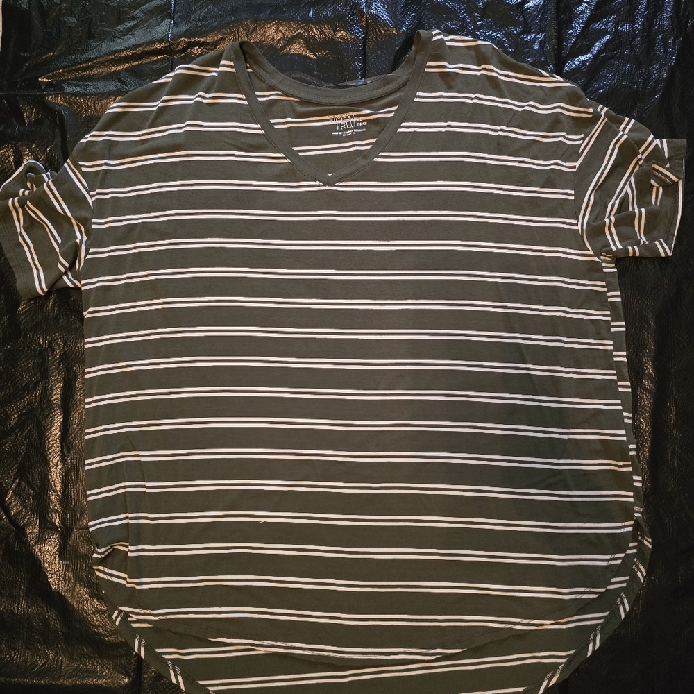 Time and Tru Womens Striped Shirt